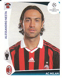 Alessandro Nesta A.C. Milan samolepka UEFA Champions League 2009/10 #143